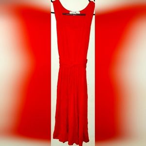 Women's Red Midi Dress (never worn)